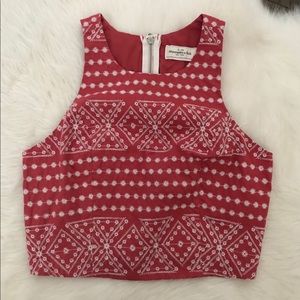 Abercrombie & Fitch Embroidered Racerback Tank